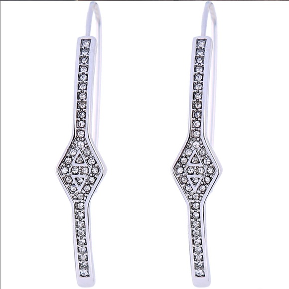 Jewelry - Crystal Open hoop Earrings